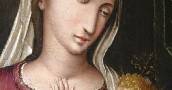 Retable de la Vierge des Conseillers. Détail de la Vierge Marie avec l’Enfant Jésus. Antioco Mainas. 1565