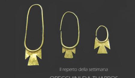 Gli orecchini in oro conservati presso l'Antiquarium Arborense