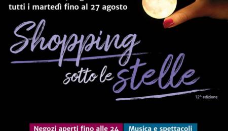 Manifesto Shopping sotto le stelle 9 luglio - 27 agosto 2019