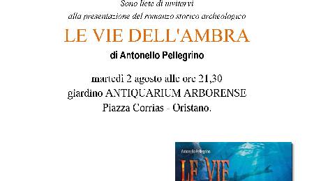 Locandina presentazione del libro "Le vie dell'ambra"