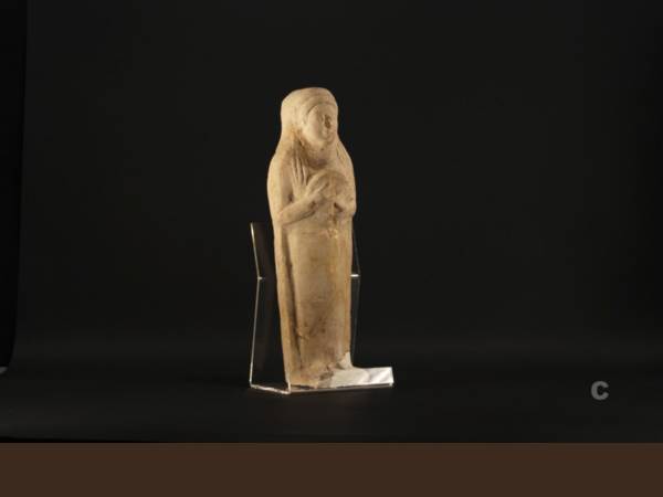 Tharros. Necropoli meridionale. Statuetta di dea col tamburello. Fine VI sec. a.C.