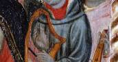 Retablo di San Martino: particolare della tavola mediana, gli Angeli musicanti